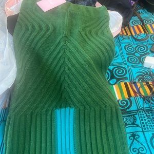 Hanifa long knit skirt